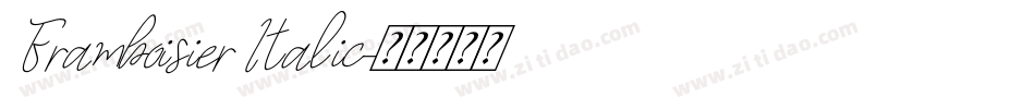 Framboisier Italic字体转换